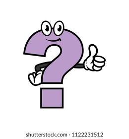 Cartoon Question Mark Character
