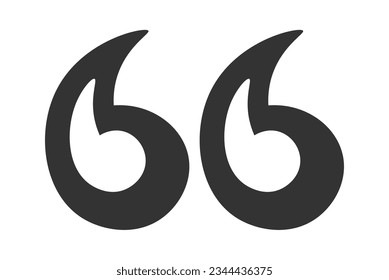 Cartoon Quotation Mark Vector Illustration
