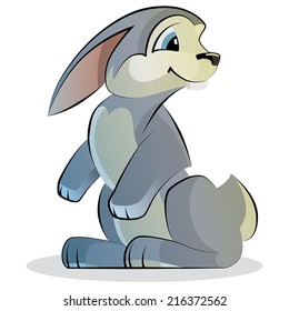 Cartoon rabbit