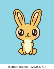 diseño vectorial de conejo de dibujos animados