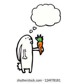 cartoon rabbit with carrot