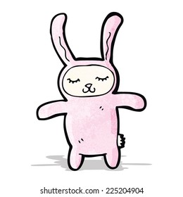disfraz de conejo de dibujos animados