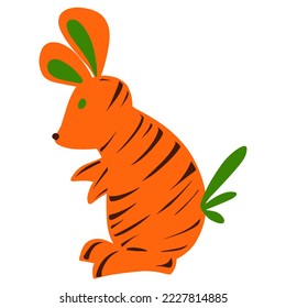 Das Design des Cartoons ist für Logos, Symbole, Aufkleber usw. geeignet