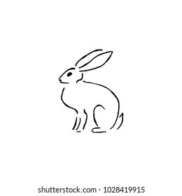 Cartoon Rabbit Doodle