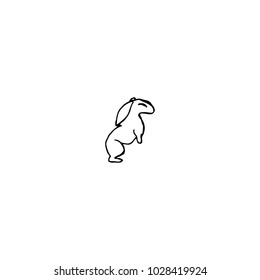Cartoon Rabbit Doodle