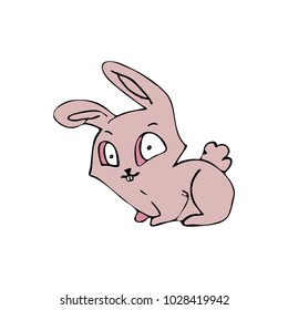 Cartoon Rabbit Doodle