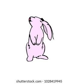 Cartoon Rabbit Doodle
