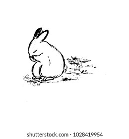 Cartoon Rabbit Doodle