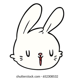 cartoon rabbit face