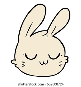 Cartoon-Kaninchen-Gesicht