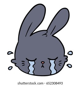 llanto de caricatura de conejo