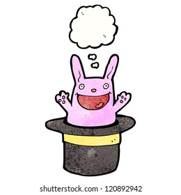cartoon rabbit in hat trick