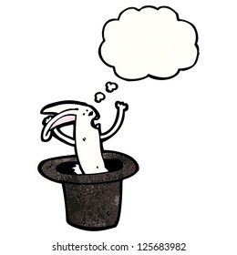cartoon rabbit in hat trick