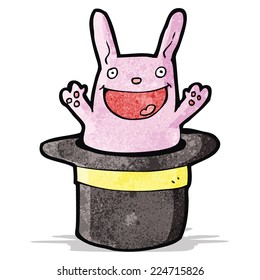 cartoon rabbit in hat trick