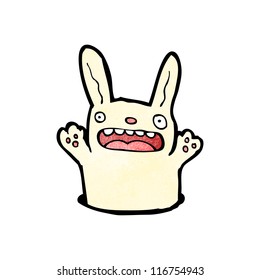 cartoon rabbit in hole