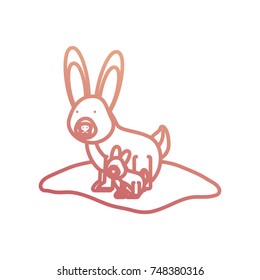 cartoon rabbit icon