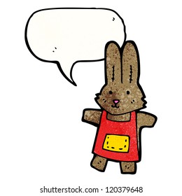 cartoon rabbit with speech bubble cartoon rabbit with speech bubble