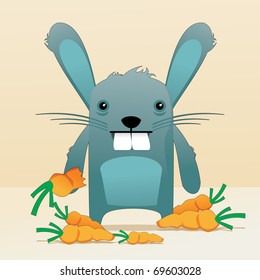 cartoon rabbit vector