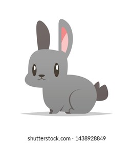 Cartoon rabbit vector isolated illustration