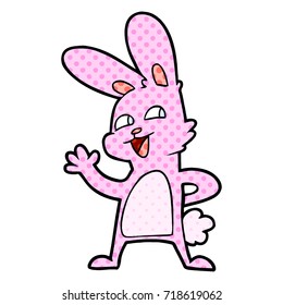 ondear conejo de dibujos animados