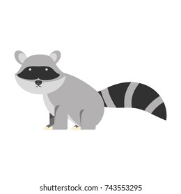 cartoon raccon icon