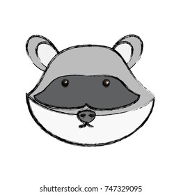 cartoon raccon icon