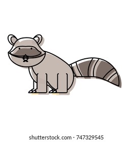 cartoon raccon icon