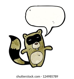 cartoon raccoon
