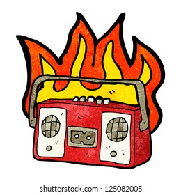 cartoon radio cassette player