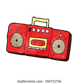 cartoon radio cassette player