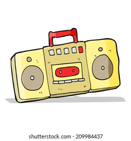 cartoon radio cassette player