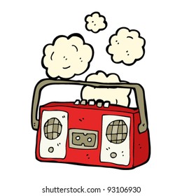 cartoon radio cassette player