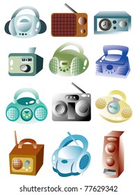 cartoon radio icon