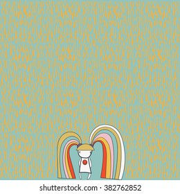 Cartoon rain background