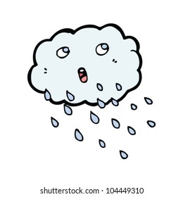 Cartoon Raining Cloud Stock Illustration 139633835