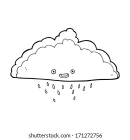 cartoon rain cloud