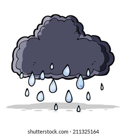 Cartoon Rain Cloud Stock Vector (Royalty Free) 211325164 | Shutterstock