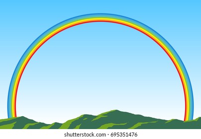 Cartoon rainbow