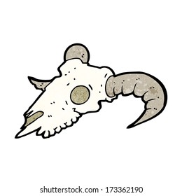 caricatura ram skull