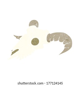 caricatura ram skull