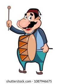  cartoon Ramadan drummer