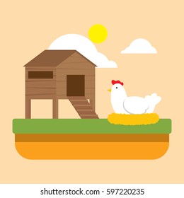 cartoon ranch illustration