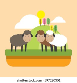 cartoon ranch illustration