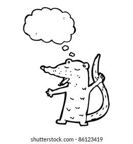 cartoon rat smoking