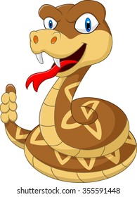 Cartoon rattlesnake