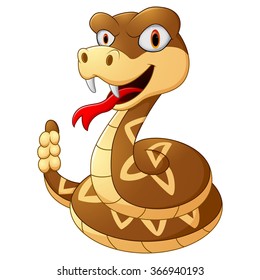 Cartoon rattlesnake