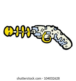 pistola de rayos de dibujos animados