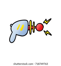pistola de rayos de dibujos animados