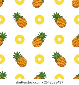 Cartoon red apple seamless pattern