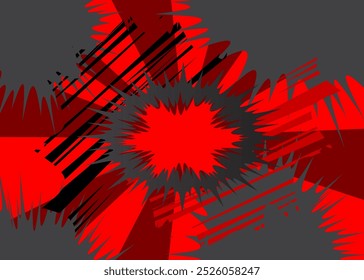 Cartoon red and black background, comic book backdrop. Retro vector comics pop art design.